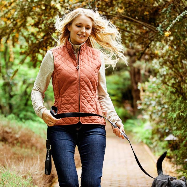 chaleco de madera Ariat mujer Marsala tapas 044J3633