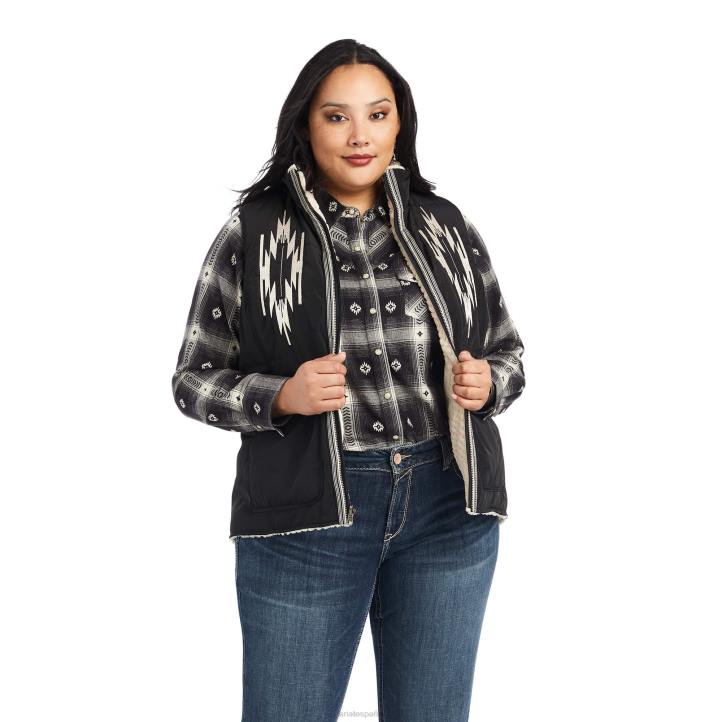 chaleco dilon chimayo Ariat mujer negro tapas 044J3486