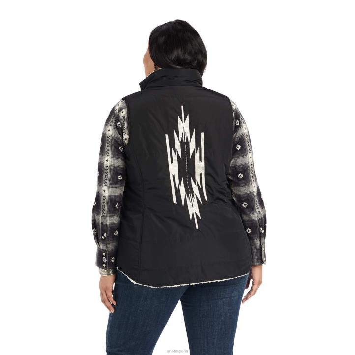 chaleco dilon chimayo Ariat mujer negro tapas 044J3486