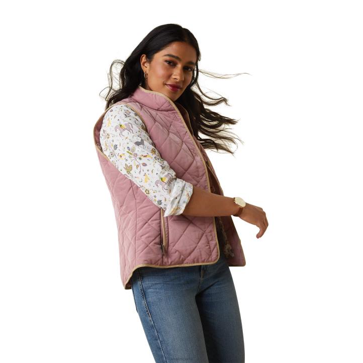 chaleco woodside 2.0 Ariat mujer nostalgia rosa tapas 044J3609