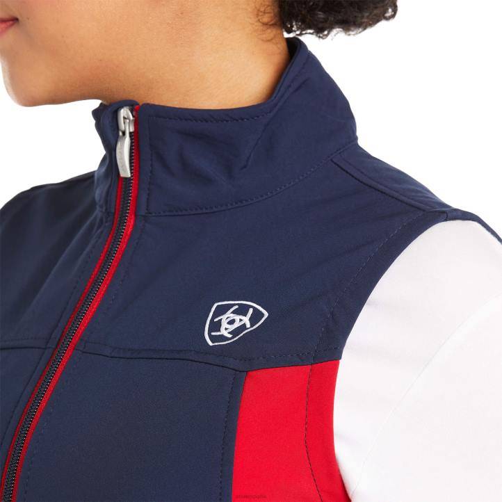 nuevo chaleco softshell del equipo Ariat mujer Armada tapas 044J3499