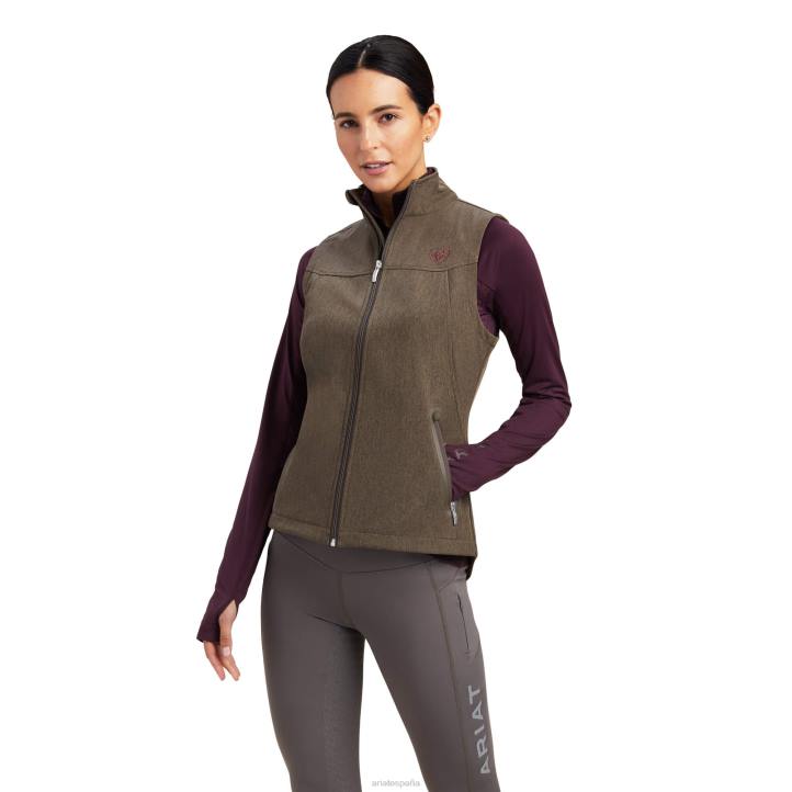 nuevo chaleco softshell del equipo Ariat mujer brezo de corteza de baniano tapas 044J3512