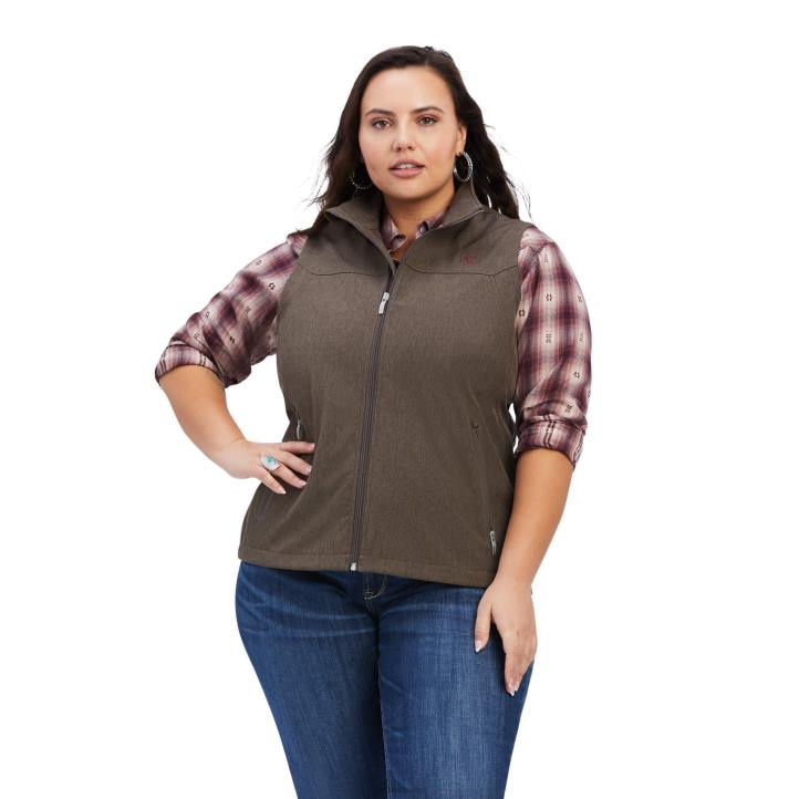 nuevo chaleco softshell del equipo Ariat mujer brezo de corteza de baniano tapas 044J3512