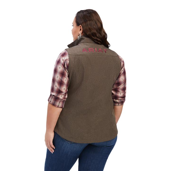 nuevo chaleco softshell del equipo Ariat mujer brezo de corteza de baniano tapas 044J3512