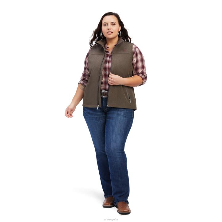 nuevo chaleco softshell del equipo Ariat mujer brezo de corteza de baniano tapas 044J3512
