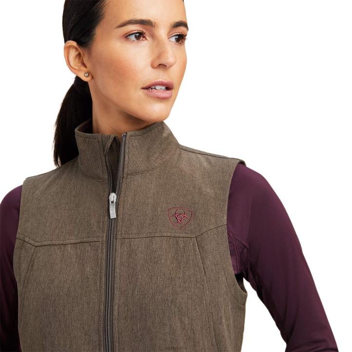 nuevo chaleco softshell del equipo Ariat mujer brezo de corteza de baniano tapas 044J3512