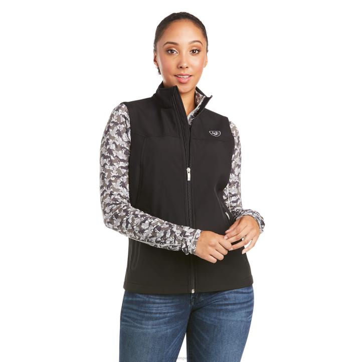 nuevo chaleco softshell del equipo Ariat mujer negro tapas 044J3477