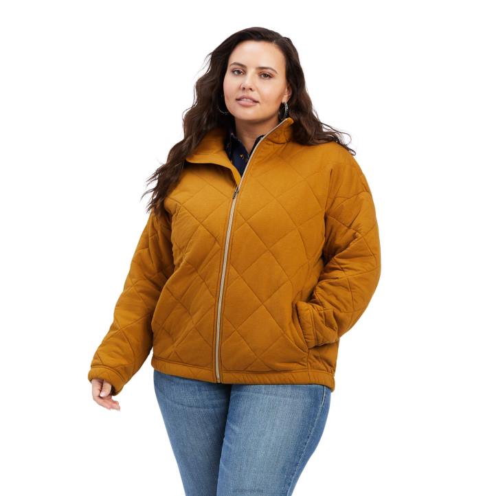 chaqueta acolchada Ariat mujer marrón bronce tapas 044J3608