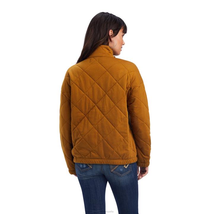 chaqueta acolchada Ariat mujer marrón bronce tapas 044J3608