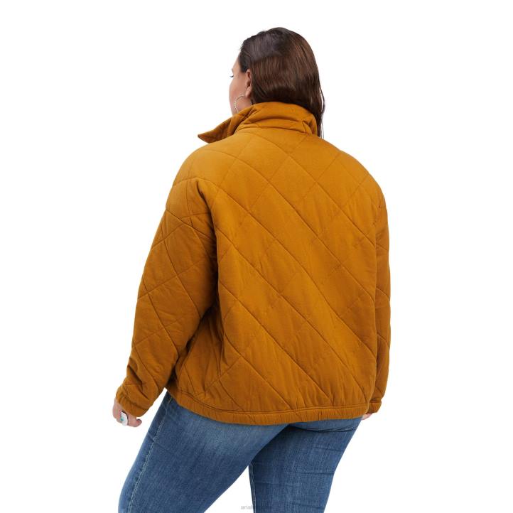 chaqueta acolchada Ariat mujer marrón bronce tapas 044J3608