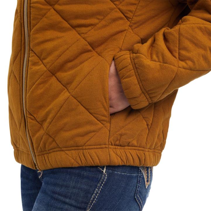 chaqueta acolchada Ariat mujer marrón bronce tapas 044J3608