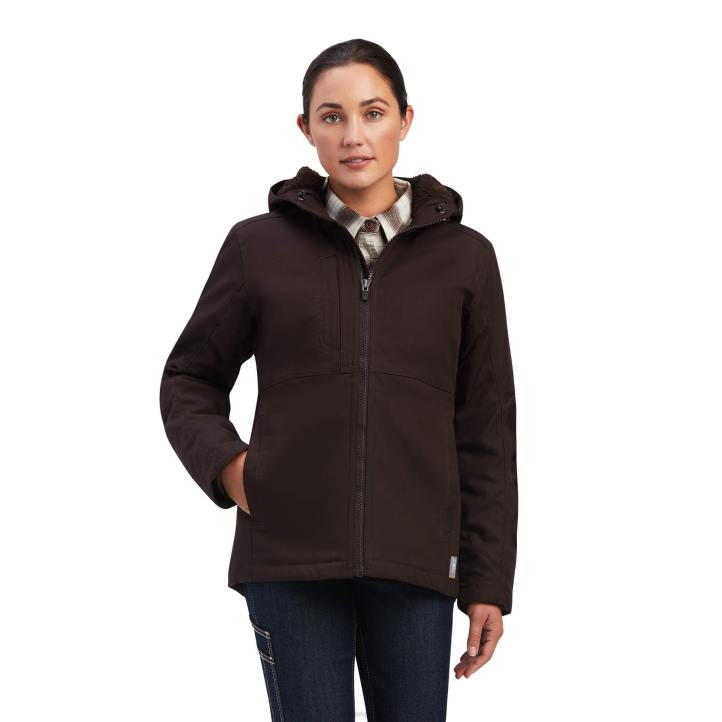 chaqueta aislante de duracanvas con barra de refuerzo Ariat mujer lunar tapas 044J3588