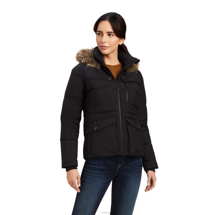 chaqueta de plumas clairborne Ariat mujer negro tapas 044J3636