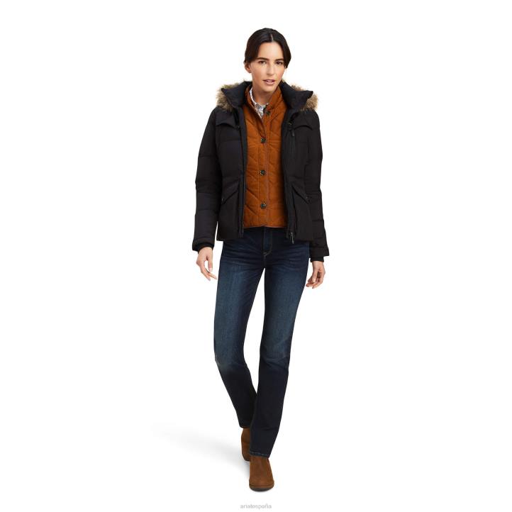 chaqueta de plumas clairborne Ariat mujer negro tapas 044J3636
