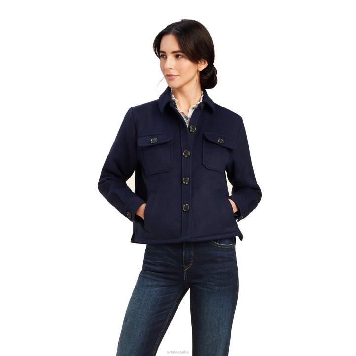 chaqueta estilo camisa ashford Ariat mujer Armada tapas 044J3635