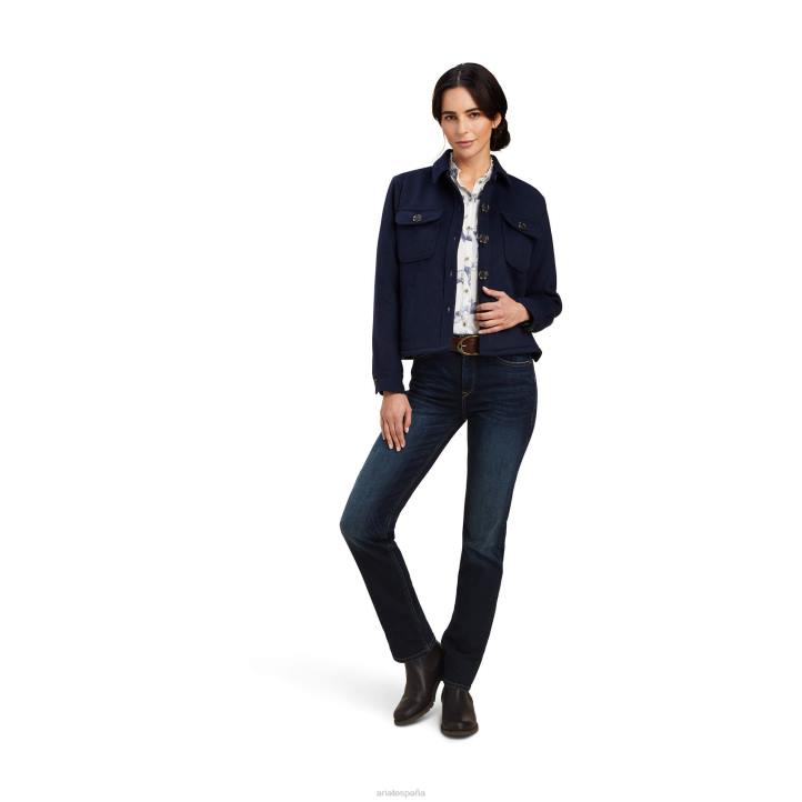 chaqueta estilo camisa ashford Ariat mujer Armada tapas 044J3635