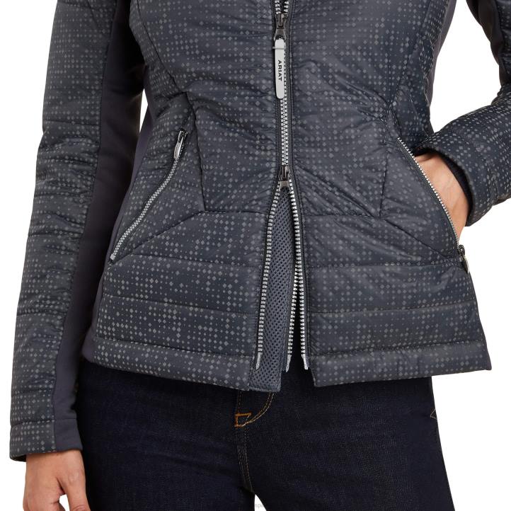 chaqueta lumina Ariat mujer ébano tapas 044J3650