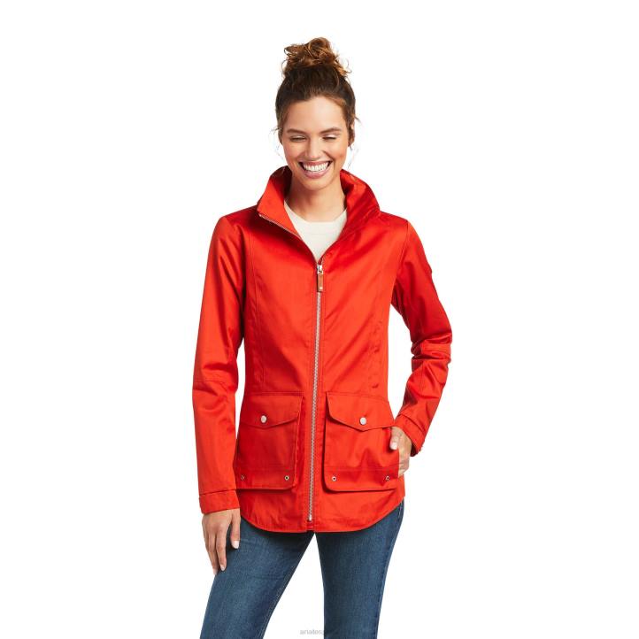 chaqueta primaveral Ariat mujer naranja quemada tapas 044J3524