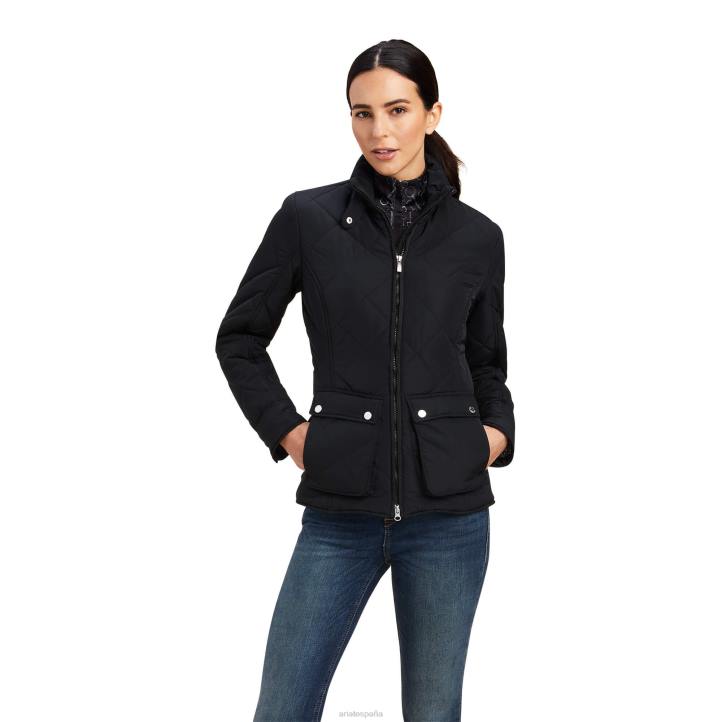 chaqueta provinciana Ariat mujer negro tapas 044J3490