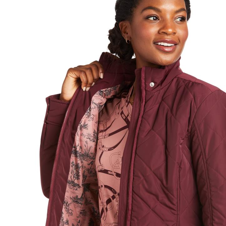 chaqueta provinciana Ariat mujer vino de windsor tapas 044J3583