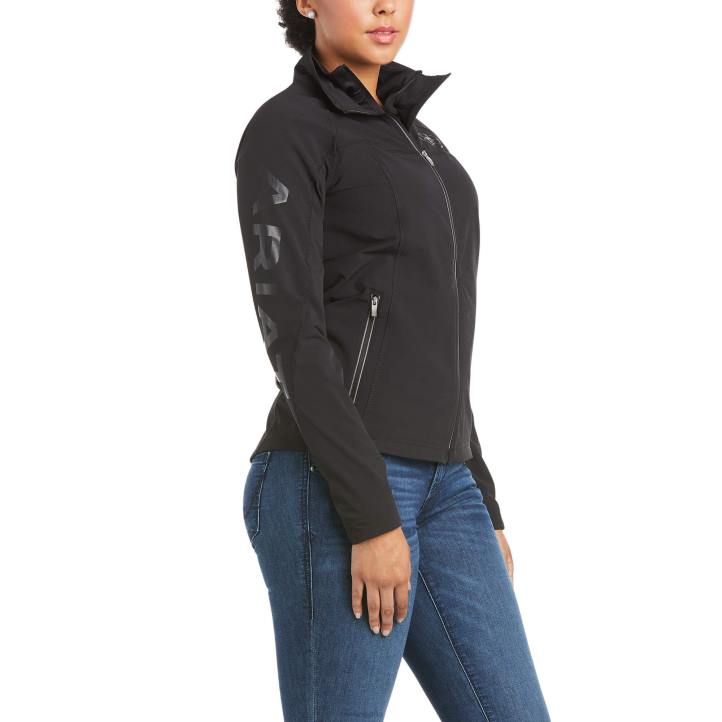chaqueta softshell ágil Ariat mujer equipo negro tapas 044J3475