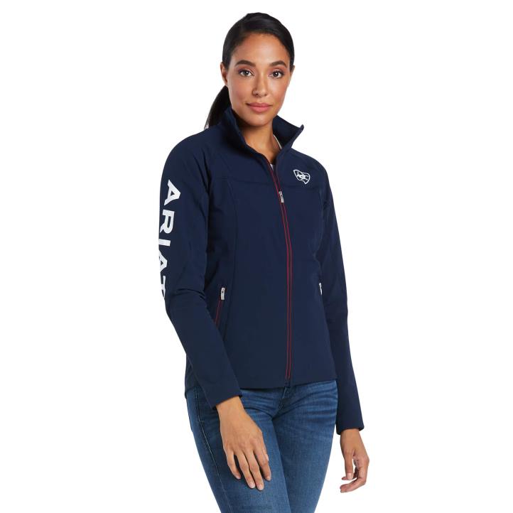 chaqueta softshell ágil Ariat mujer equipo tapas 044J3530