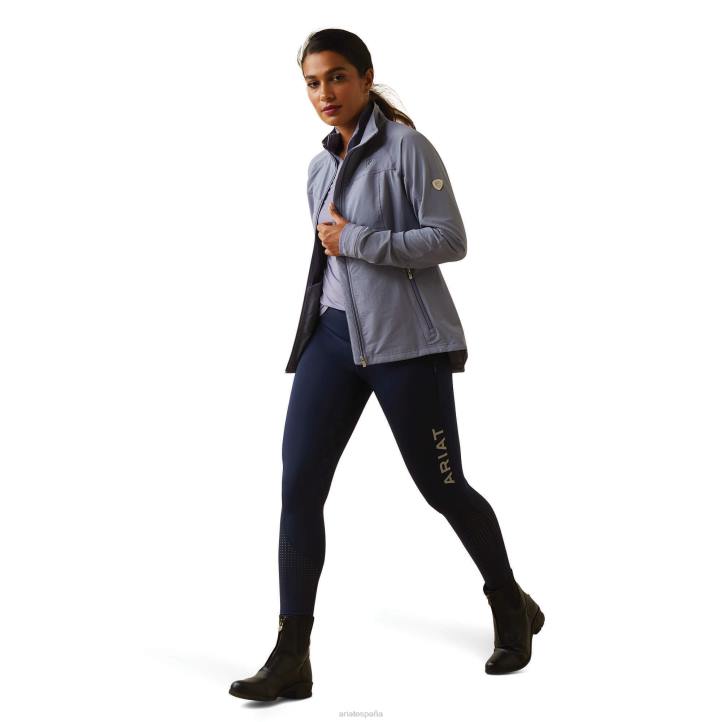 chaqueta softshell ágil Ariat mujer granito oscuro tapas 044J3534