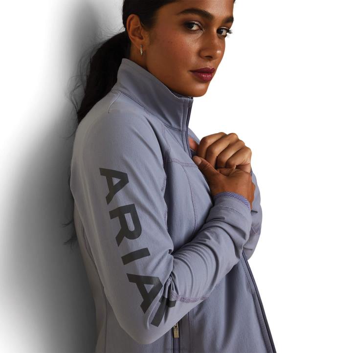 chaqueta softshell ágil Ariat mujer granito oscuro tapas 044J3534