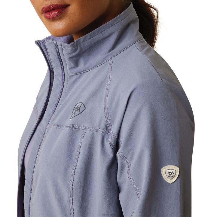 chaqueta softshell ágil Ariat mujer granito oscuro tapas 044J3534