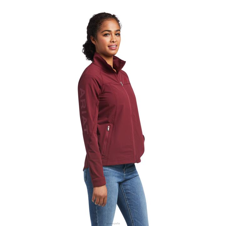 chaqueta softshell ágil Ariat mujer zinfandel tapas 044J3487