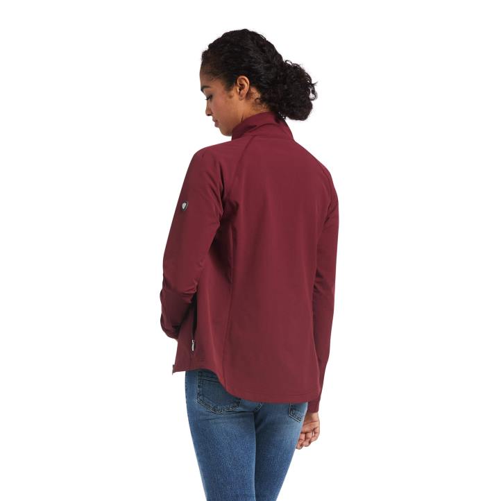 chaqueta softshell ágil Ariat mujer zinfandel tapas 044J3487