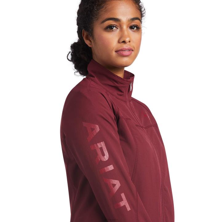 chaqueta softshell ágil Ariat mujer zinfandel tapas 044J3487