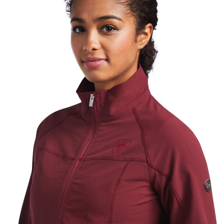 chaqueta softshell ágil Ariat mujer zinfandel tapas 044J3487