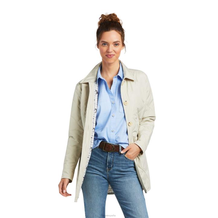 chaqueta tipo camisa belmont Ariat mujer topo susurrante tapas 044J3547