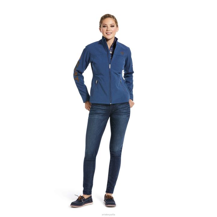 nueva chaqueta softshell del equipo Ariat mujer brezo azul marino tapas 044J3541