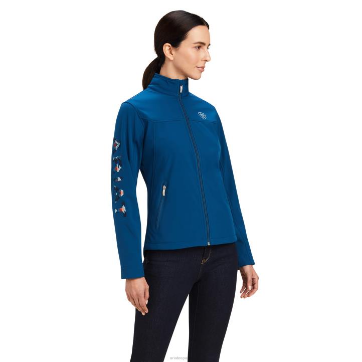 nueva chaqueta softshell del equipo Ariat mujer manta hidra/cielo nocturno tapas 044J3517