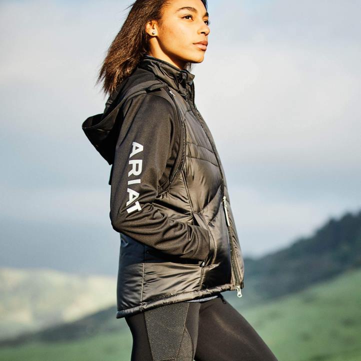 responder chaqueta Ariat mujer negro tapas 044J3599