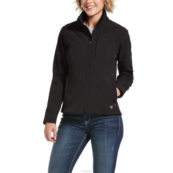 verdadera chaqueta softshell Ariat mujer negro tapas 044J3479