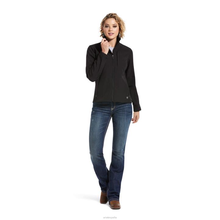 verdadera chaqueta softshell Ariat mujer negro tapas 044J3479
