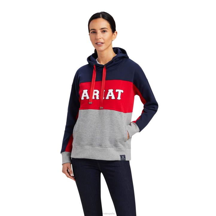 sudadera con capucha del equipo rabere Ariat mujer Armada tapas 044J3407