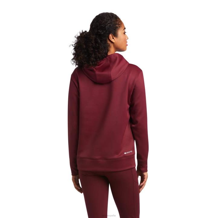 sudadera con capucha tek Ariat mujer zinfandel tapas 044J3435