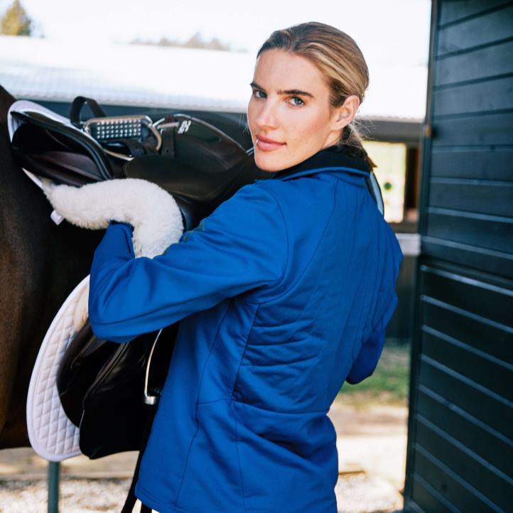 sudadera con 1/2 cremallera Ariat mujer finca azul tapas 044J3406