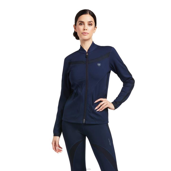 sudadera con cremallera completa ascent Ariat mujer Armada tapas 044J3434