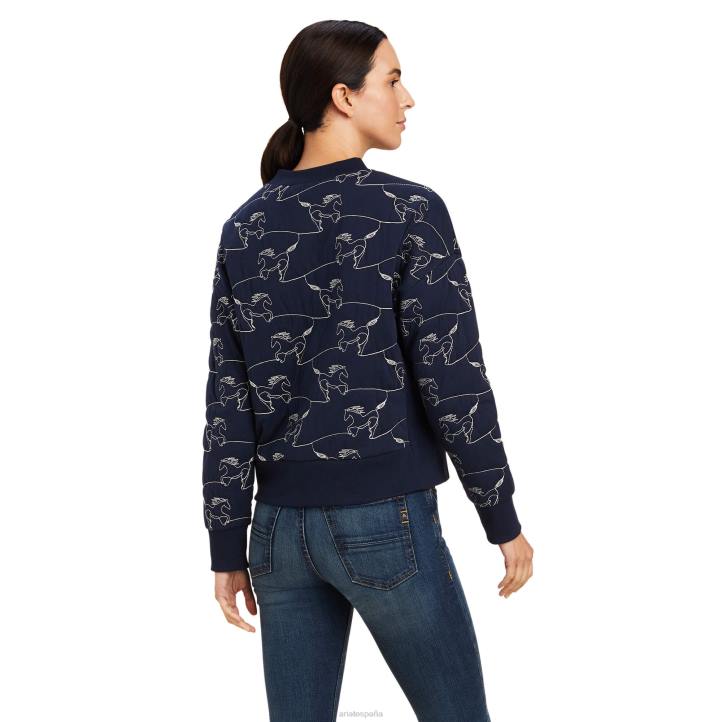 sudadera contour equino Ariat mujer eclipse naval tapas 044J3332