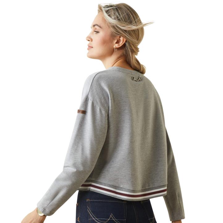 sudadera pacifica Ariat mujer cuero gris tapas 044J3351