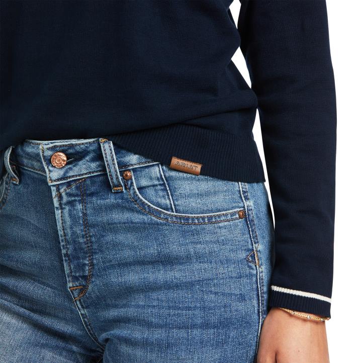 suéter florete Ariat mujer Armada tapas 044J3338