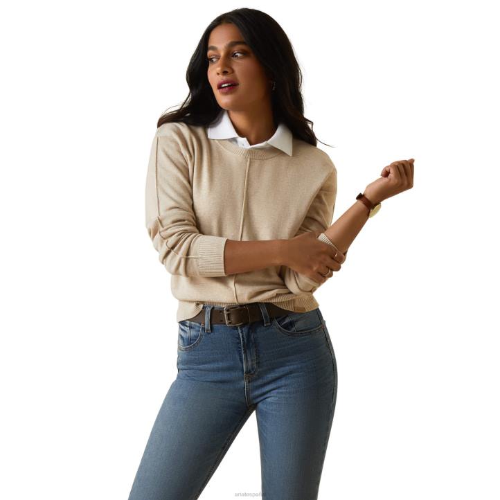 suéter península Ariat mujer avena tapas 044J3354