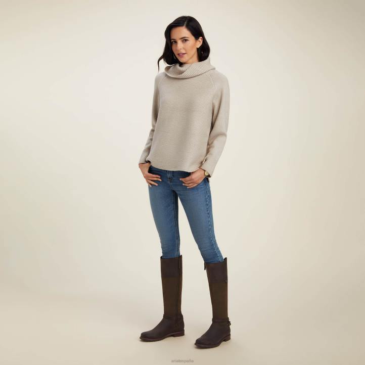 suéter tres chimeneas Ariat mujer avena tapas 044J3343
