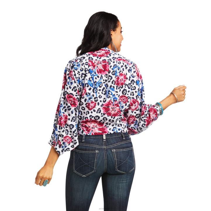 felicidad superior Ariat mujer impresión múltiple tapas 044J2958