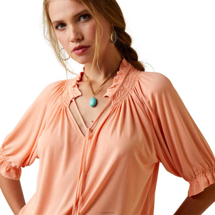 parte superior de petunia Ariat mujer ponche de papaya tapas 044J3279